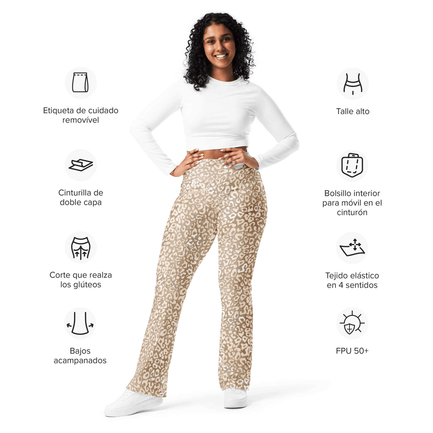 Leopardy Flare Leggings