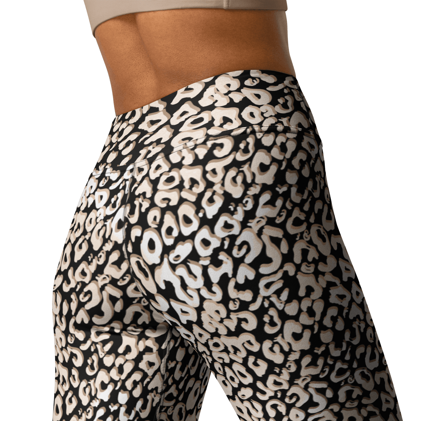 Leopardy Dark Yoga-Leggings