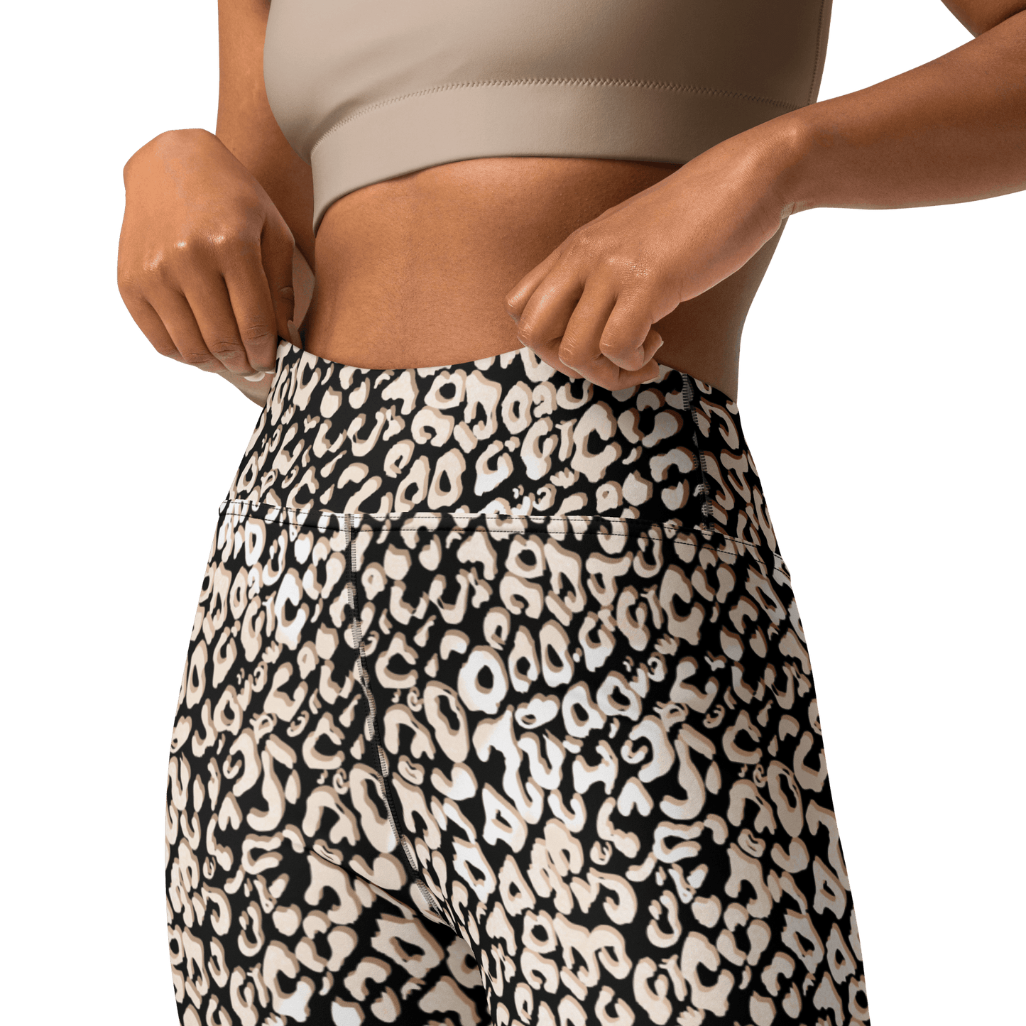 Leopardy Dark Yoga-Leggings