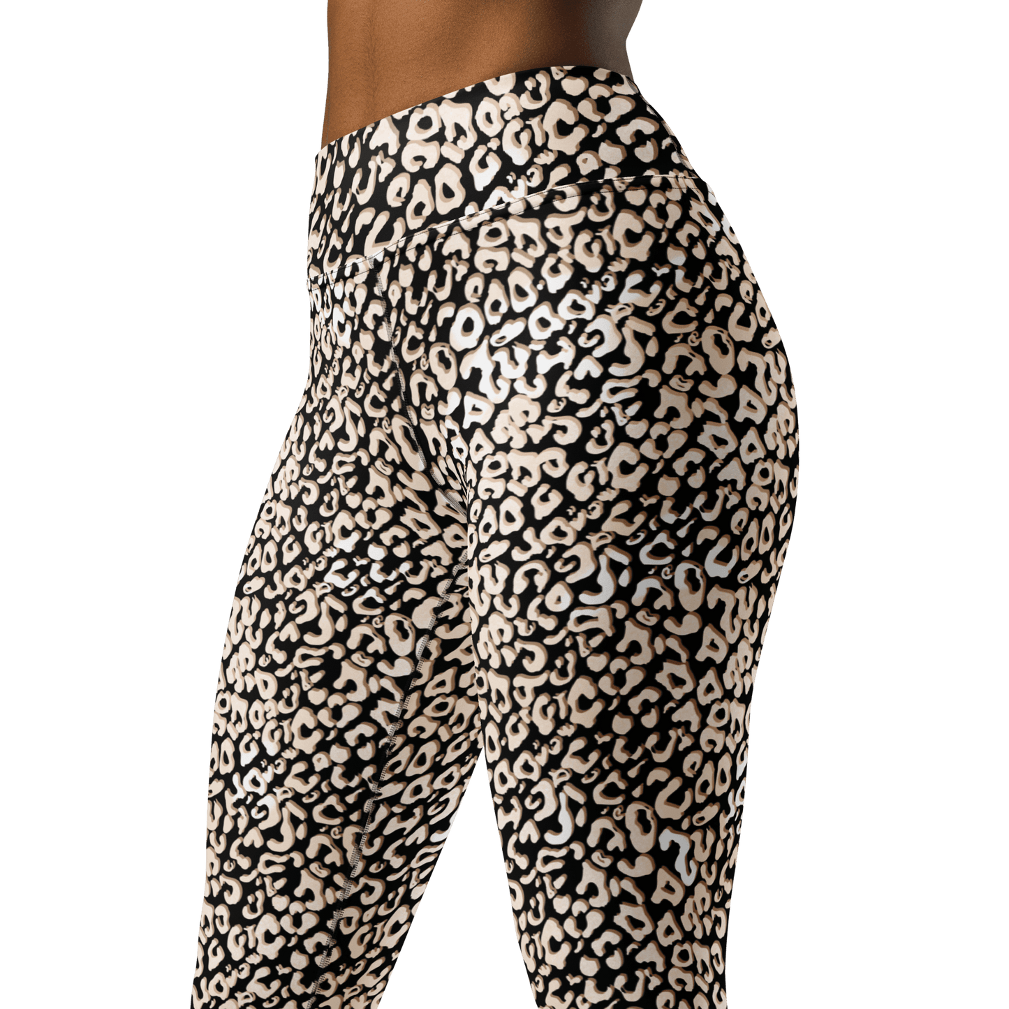Leopardy Dark Yoga-Leggings