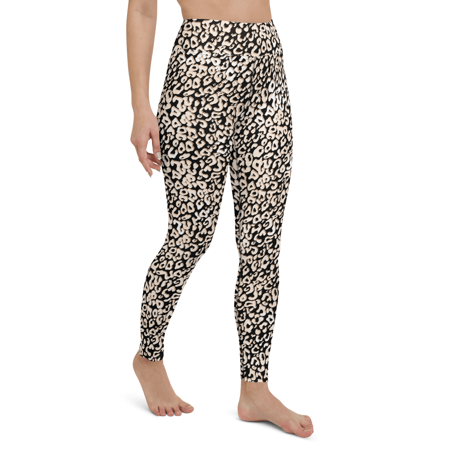 Leopardy Dark Yoga-Leggings