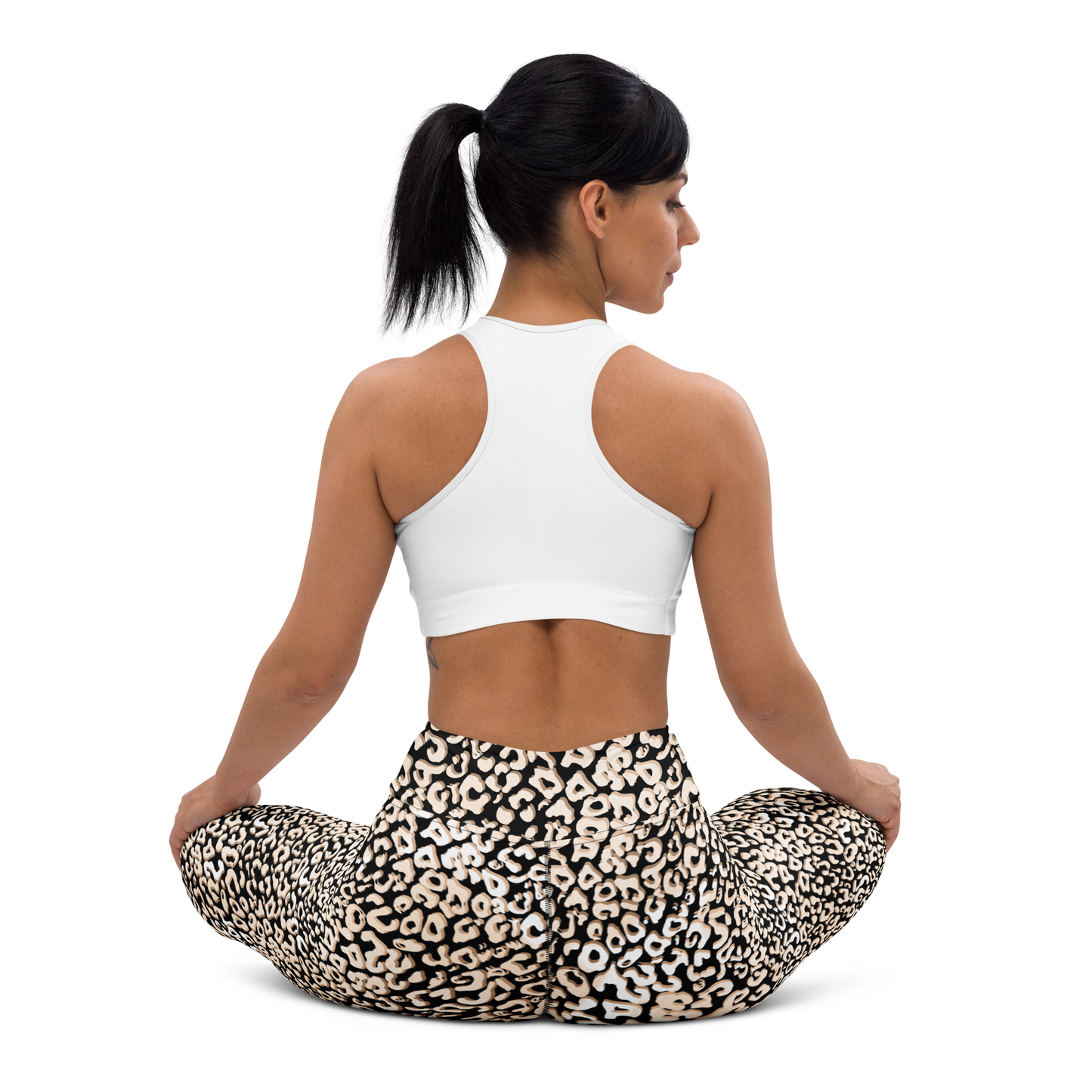 Leopardy Dark Yoga Leggings
