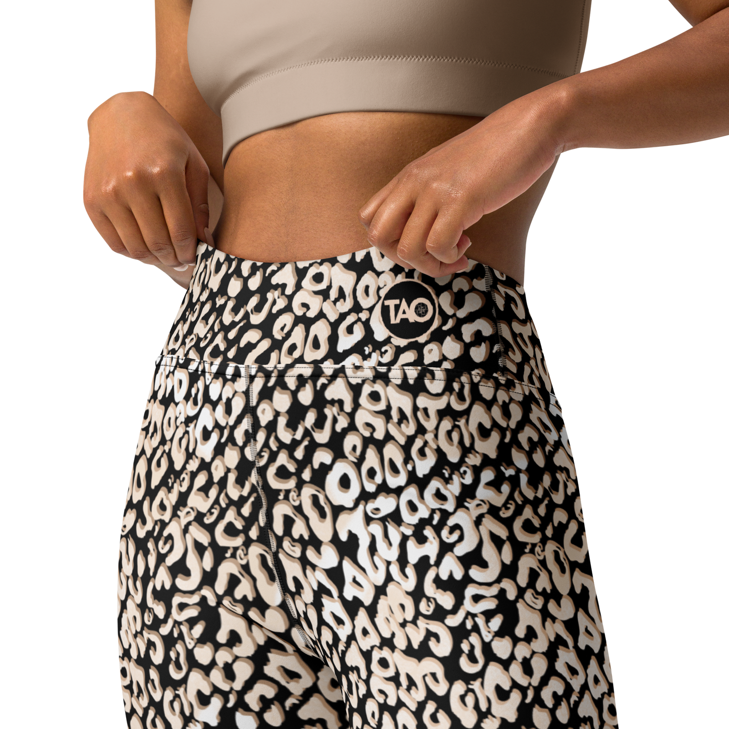 Leopardy Dark Yoga Leggings