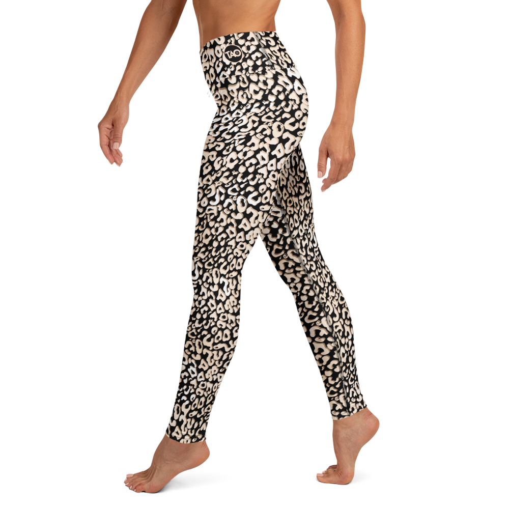 Leopardy Dark Yoga Leggings