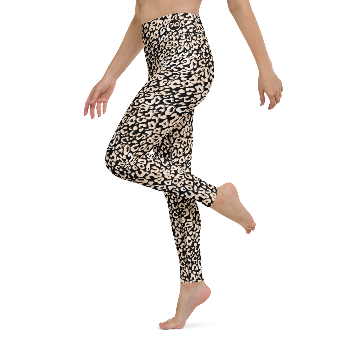 Leopardy Dark Yoga Leggings