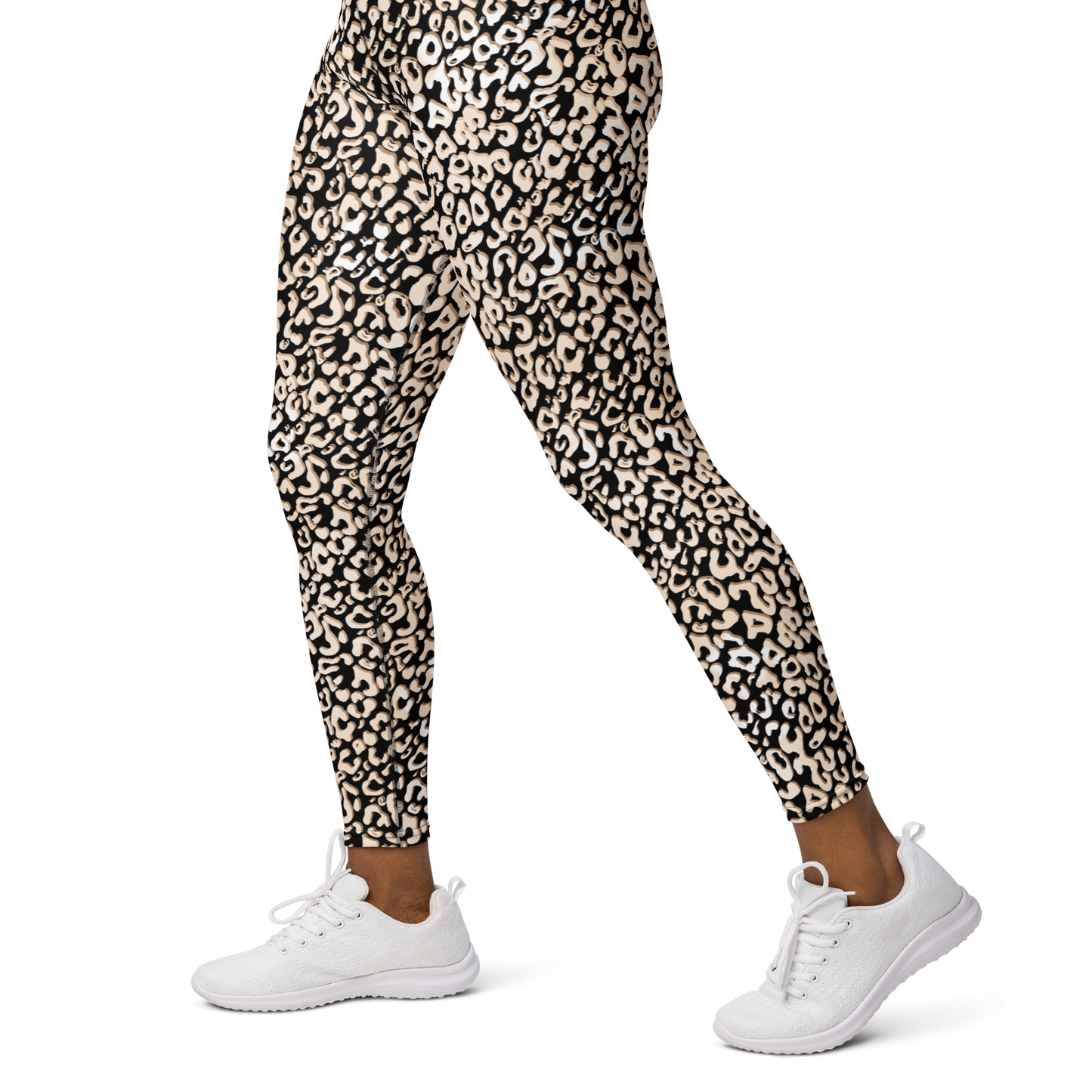 Leopardy Dark Yoga Leggings
