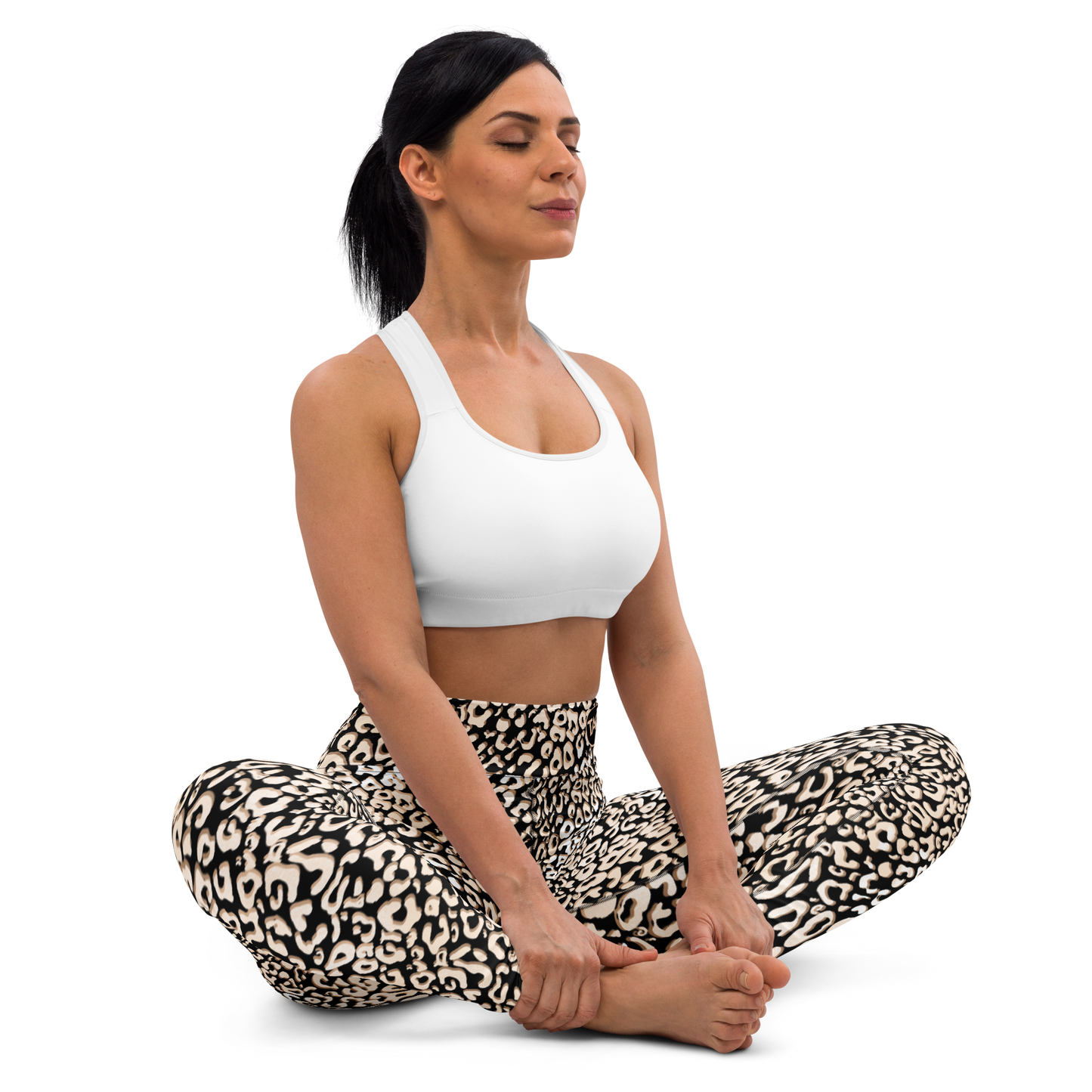 Leopardy Dark Yoga Leggings