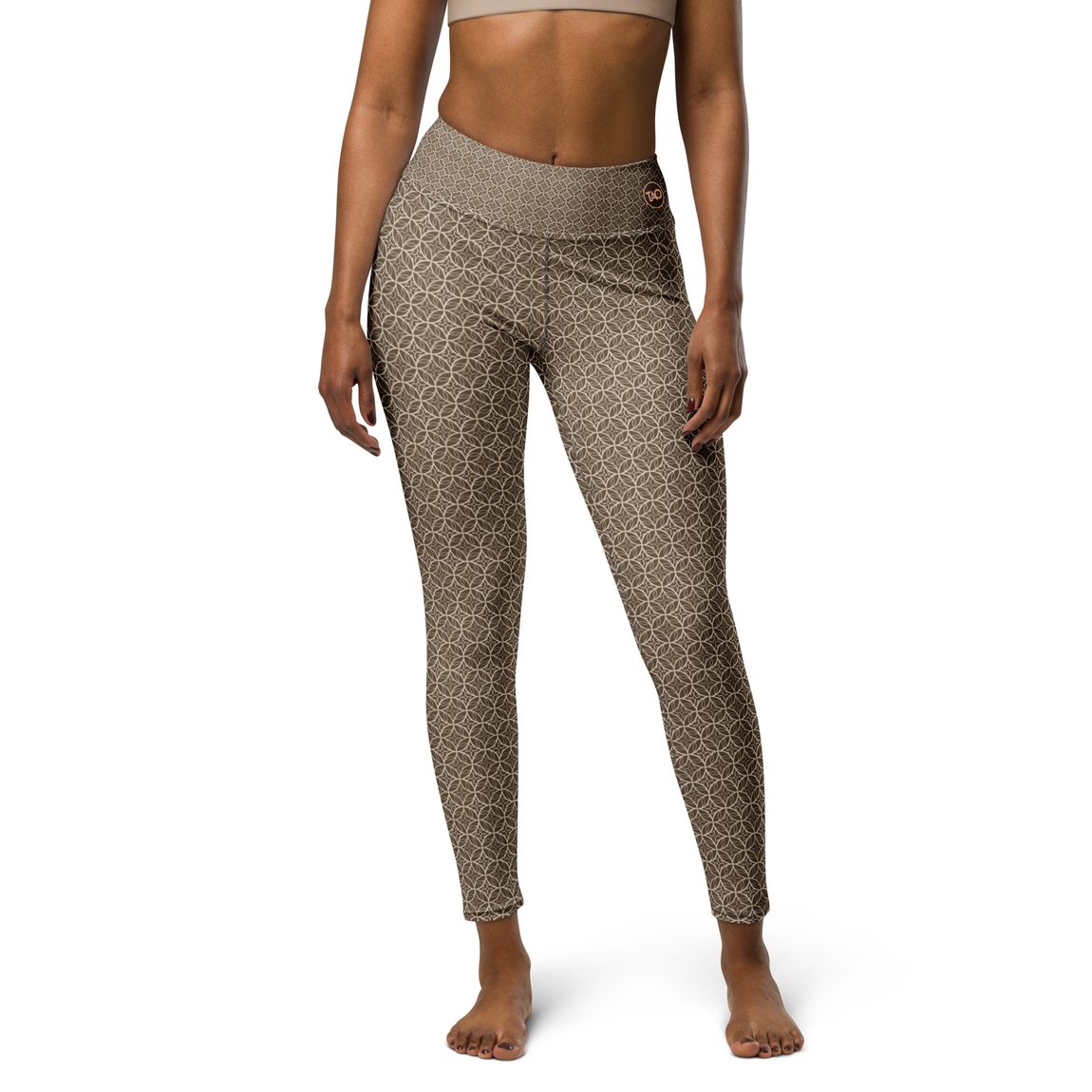 Fibbo Mokka sacred-geometry leggings