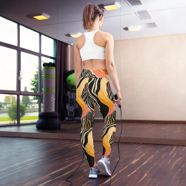 Safari Fall Yoga Leggings - Image 12