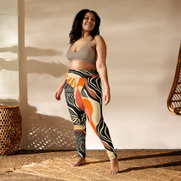 Safari Fall Yoga Leggings - Image 3