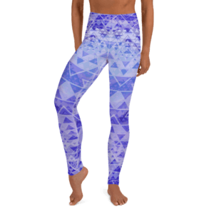 New Abundance Yoga Leggings with high-rise waistband and sacred geometry design